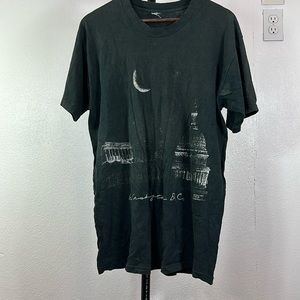 Vintage Washington DC T Shirt Double Sided 1992 Single Stitch Made In USA